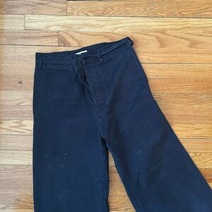 Jesse Kamm navy canvas sailor pants size 10